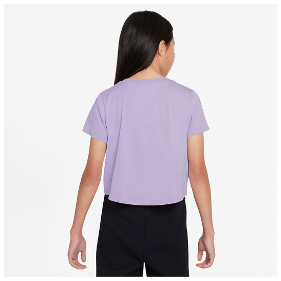 Nike Παιδική κοντομάνικη μπλούζα Sportswear Crop Futura Tee